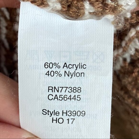 J Crew Caramel Brown Knit Turtleneck Sweater Size XS Style # H3909 Pullover Boho - Picture 8 of 11